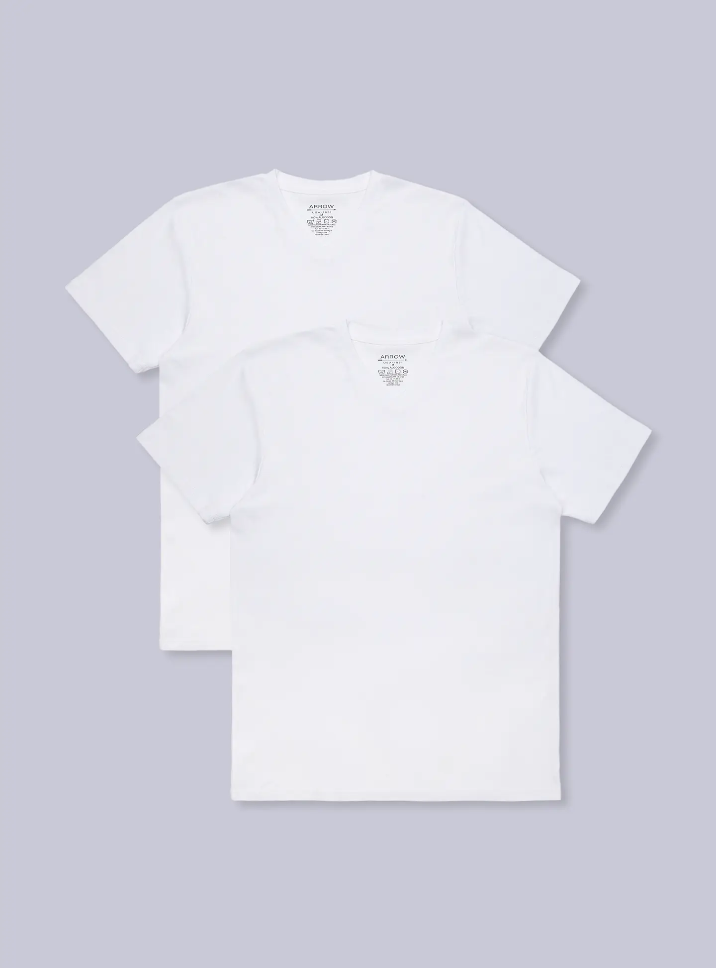 Camiseta Arrow Hombre Ct2201Bl Blanco 3