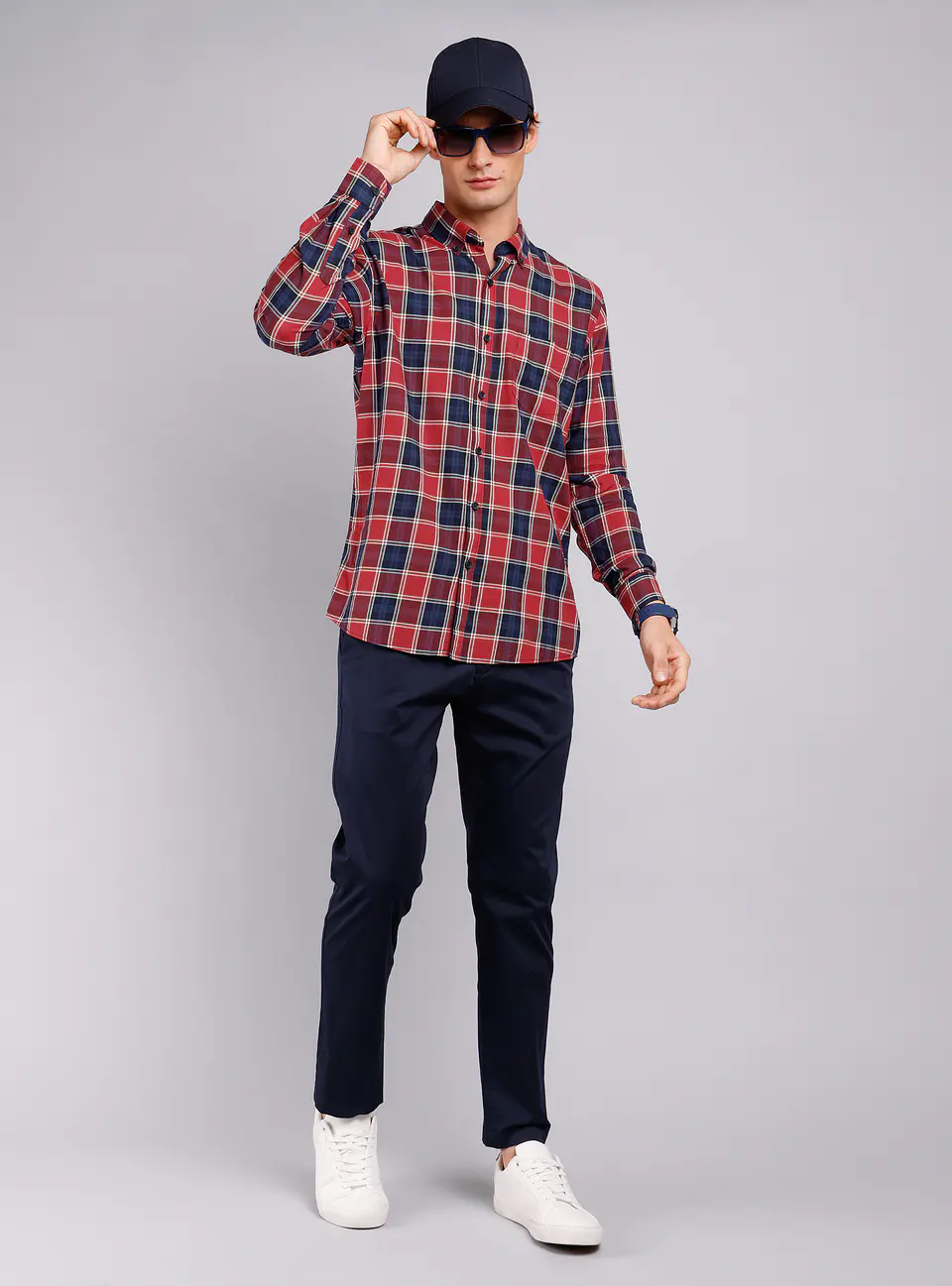 Camisa Arrow Hombre Cm32031Ro Rojo 4