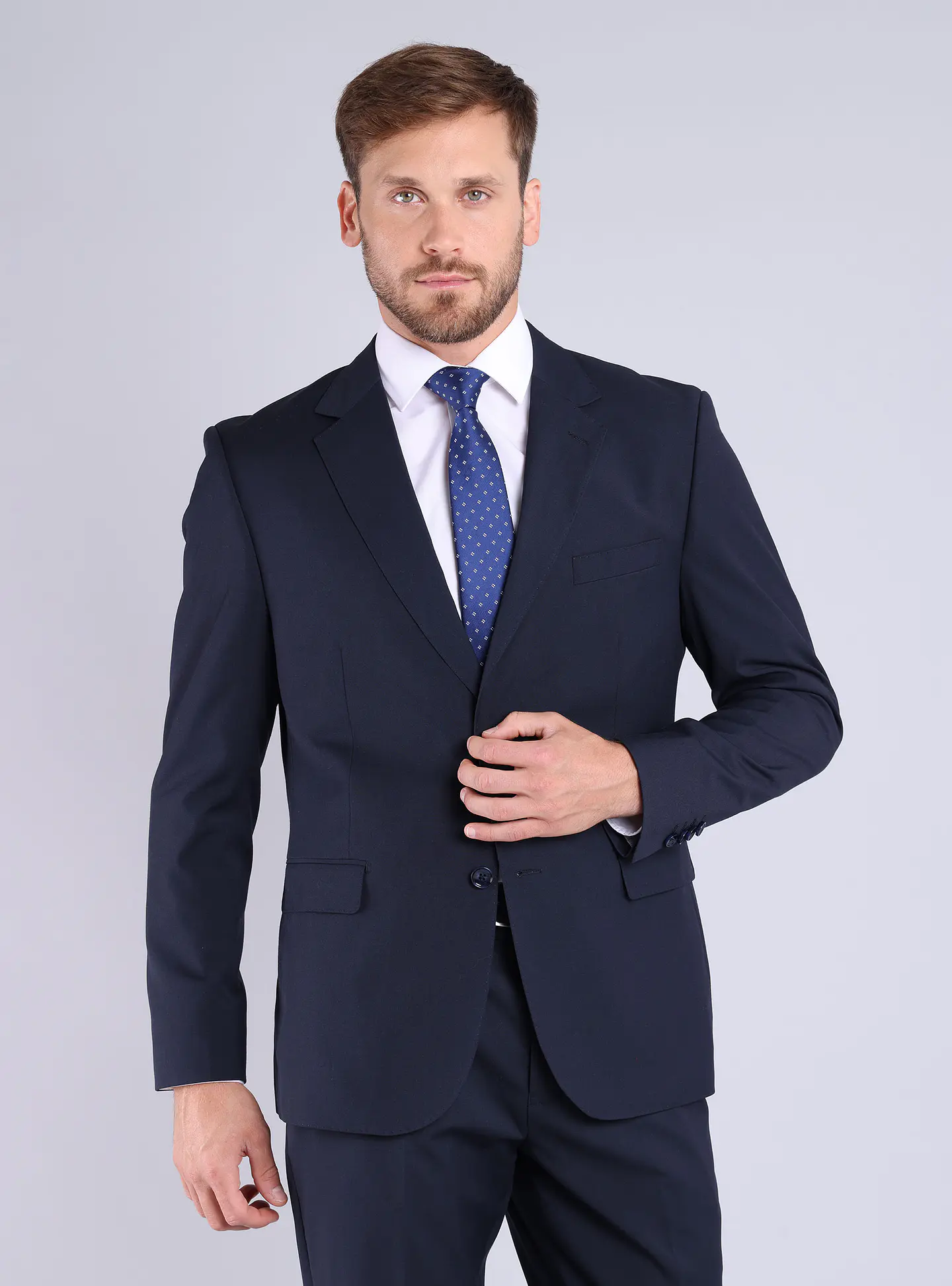 Ambo 2 Botones Slim 4% Spandex Van Heusen Vham261Nb Azul Marino 2