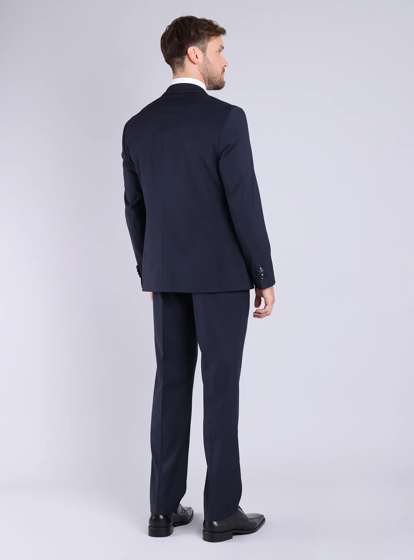 Ambo 2 Botones Slim 4% Spandex Van Heusen Vham261Nb Azul Marino 4