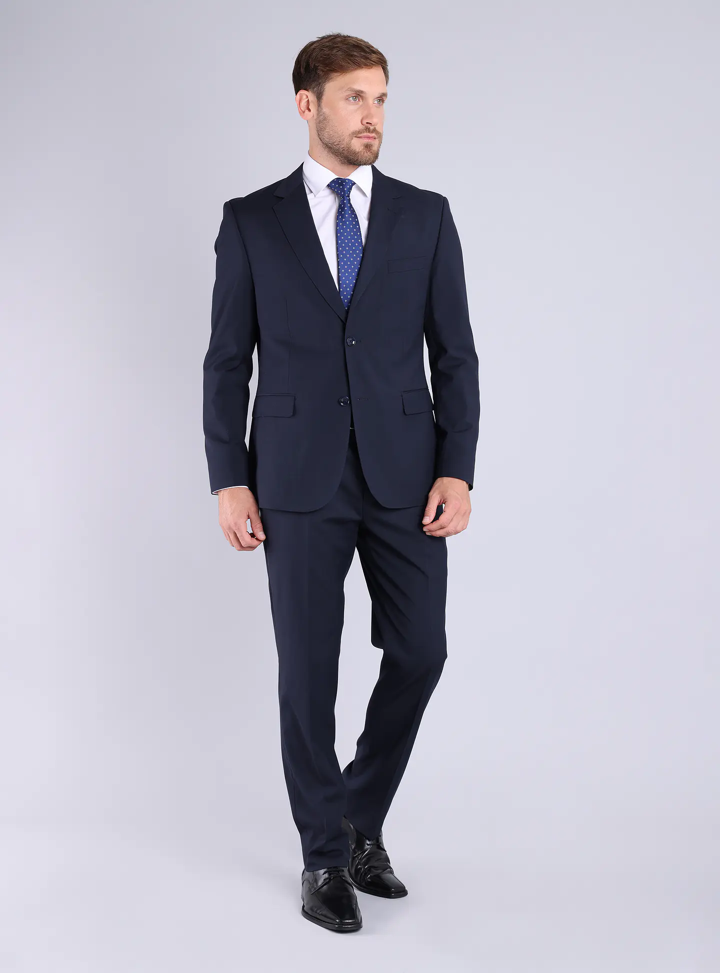 Ambo 2 Botones Slim 4% Spandex Van Heusen Vham261Nb Azul Marino 1