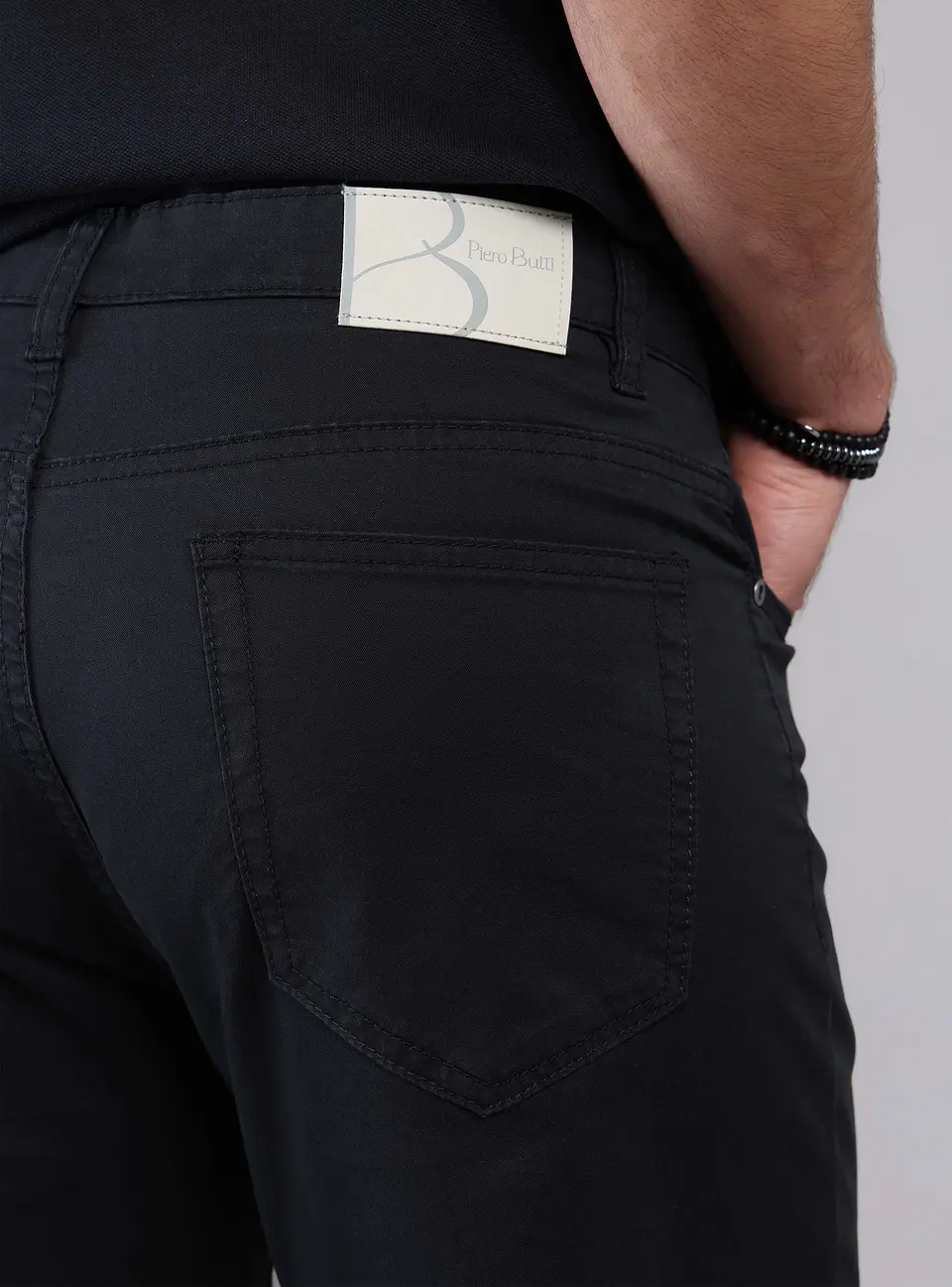 Pantalon Five Pocket Slim Piero Butti Pbcvb30Ne Negro 4