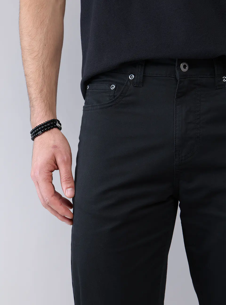 Pantalon Five Pocket Slim Piero Butti Pbcvb30Ne Negro 5
