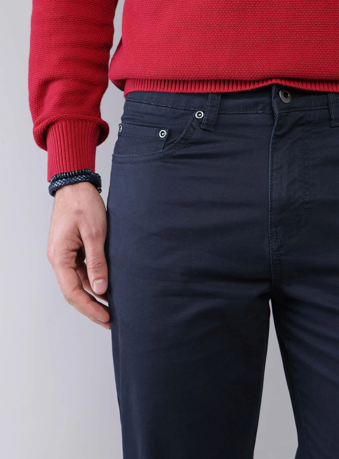 Pantalon Five Pocket Slim Piero Butti Pbcvb30Nb Azul Marino 5