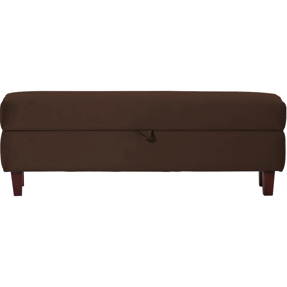 Banqueta Piecera S/B 130Cm Tapiz Cafe Mantahue Genova 1