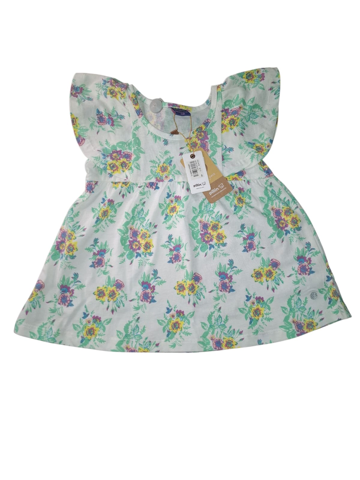 VESTIDO BEBA PILLIN PVU672 BLANCO