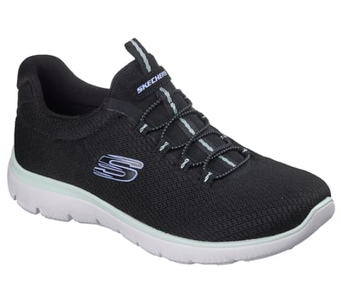 ZAPATILLA MUJER SKECHERS 150268-BKMT NEGRO