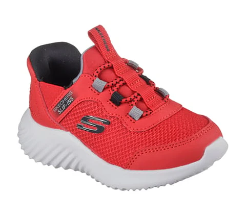ZAPATILLA SLIPINS SKECHERS NIÑO 403822N-RDBK ROJO