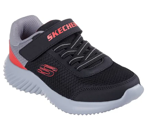 ZAPATILLAS SKECHERS NIÑO 403908L-BKRD NEGRO-GRIS