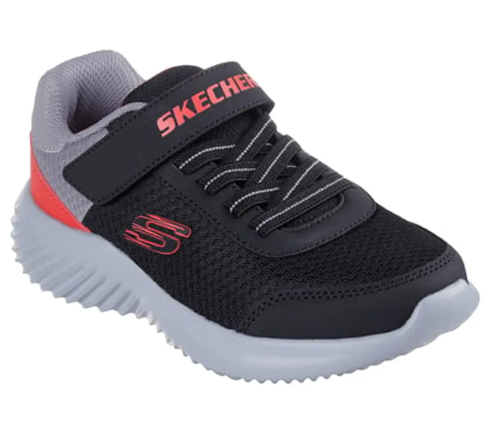 ZAPATILLAS SKECHERS NIÑO 403908L-BKRD NEGRO-GRIS 1