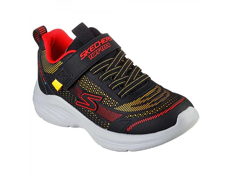 ZAPATILLA NIÑO SKECHERS 403861L-BKRD NEGRO-ROJO
