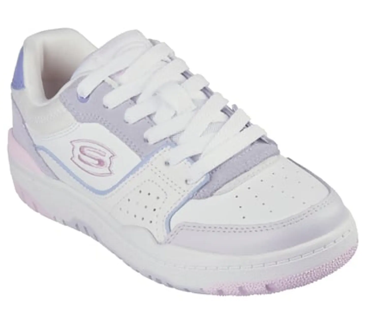 Zapatilla Niña Skechers 310230L-Wmlt Blanco-Lila 1