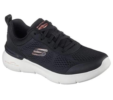 ZAPATILLA MUJER SKECHERS 150370-BKRG NEGRO