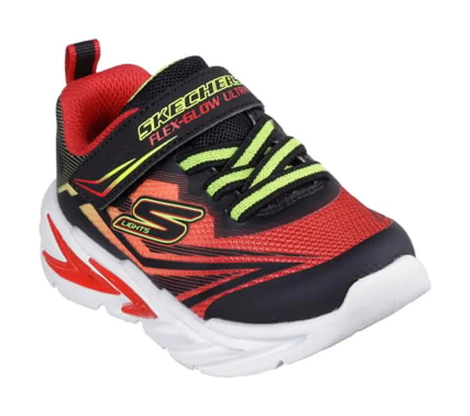 ZAPATILLA NIÑO SKECHERS 400139N-BKRD NEGRO-ROJO 1