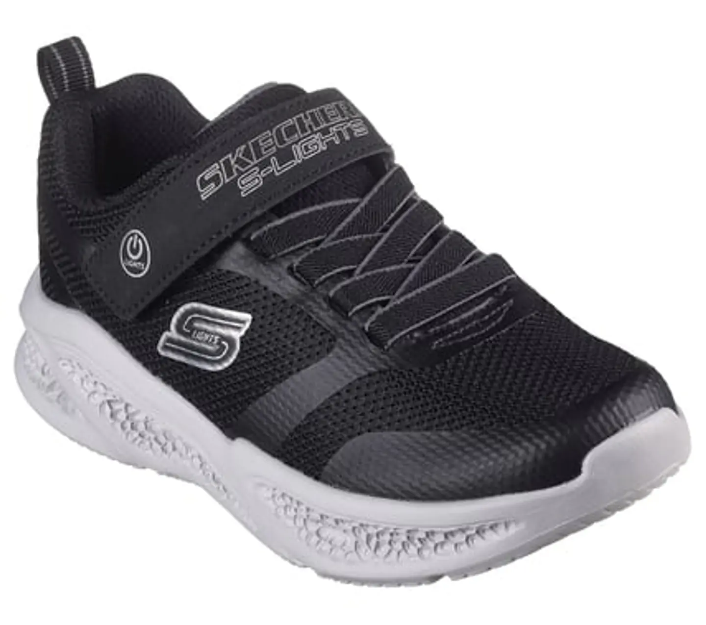 ZAPATILLAS SKECHERS NIÑO 401675L-BKGY NEGRO-GRIS 1