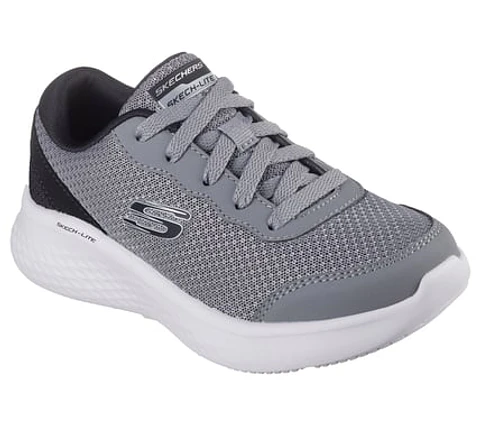 ZAPATILLA NIÑO SKECHERS 404016L-GYBK GRIS
