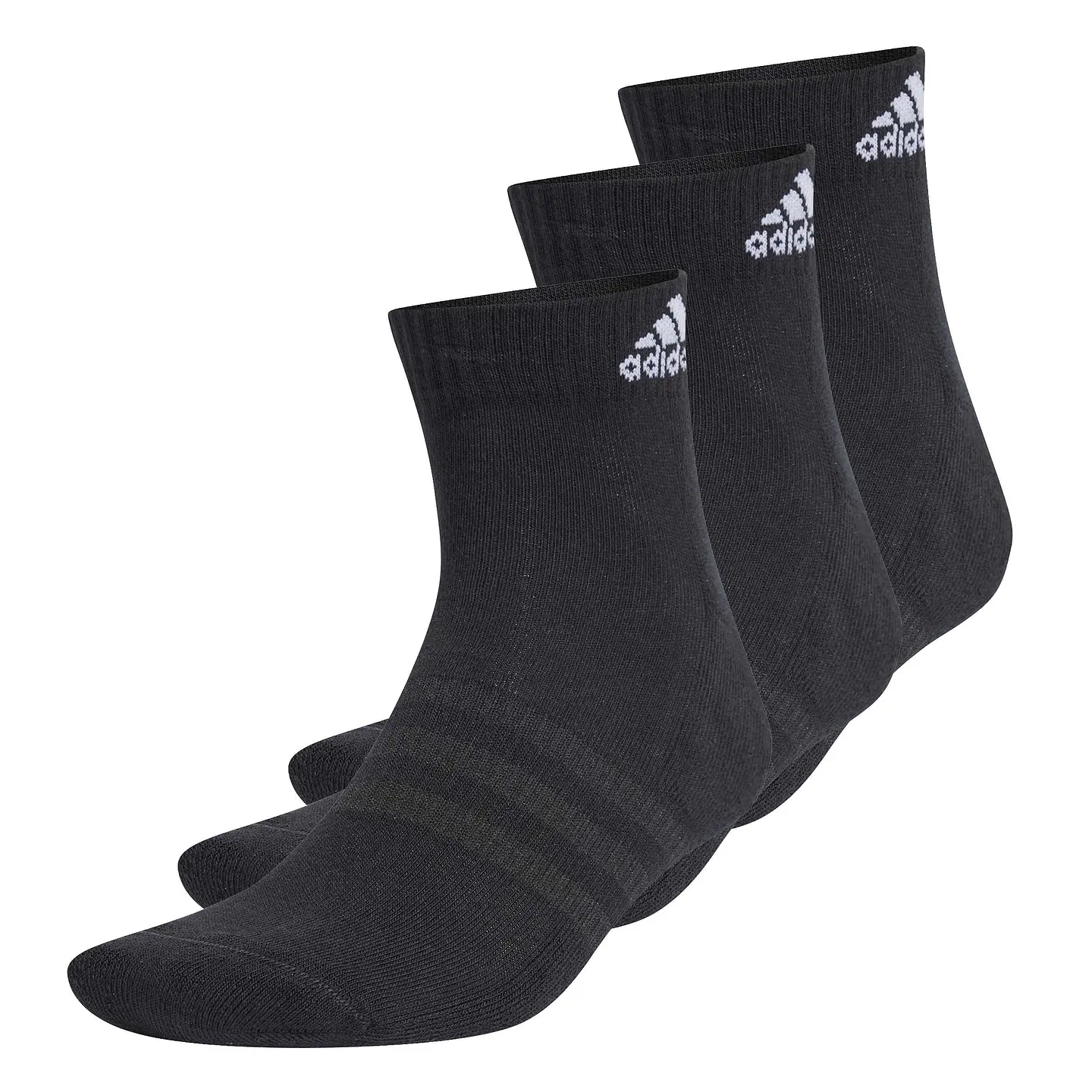 3 Pares De Calecetas Adidas Ic1277 Negro 1