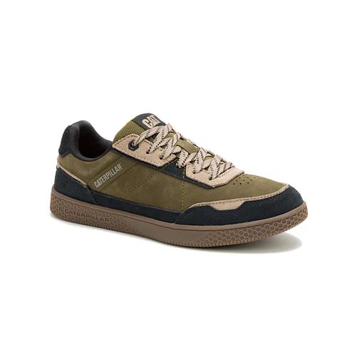 ZAPATILLA HOMBRE PAUSE RETRO LEATHER URBANA CAT P726525 OLIVA