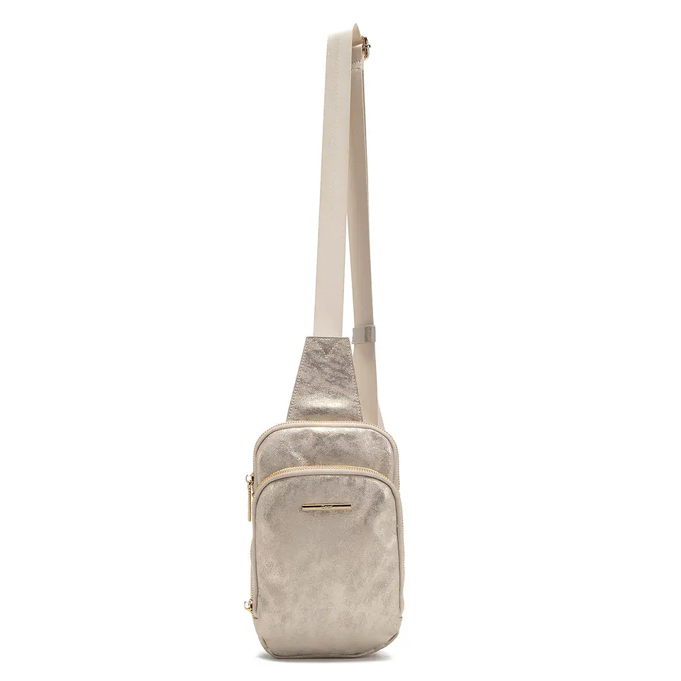 Cartera Mujer Bandolera Pequeña Casual Gacel Car3285 Dorado  1