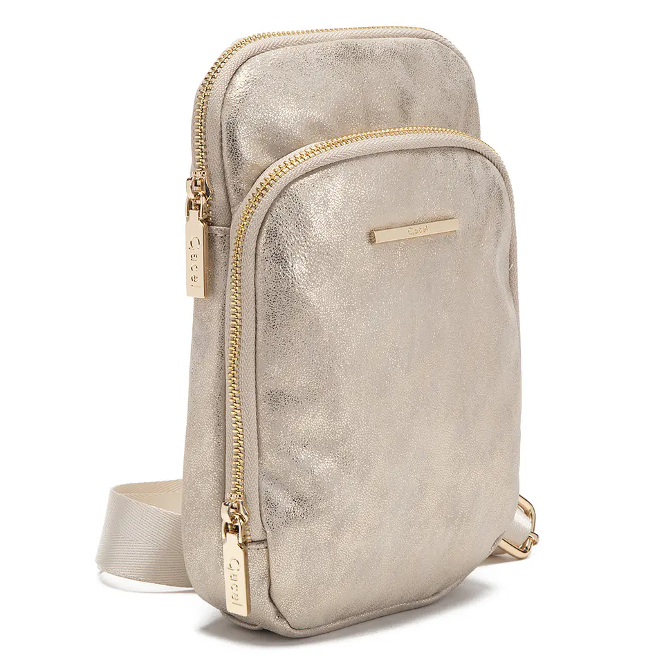 Cartera Mujer Bandolera Pequeña Casual Gacel Car3285 Dorado  4