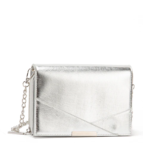 CARTERA MUJER CLUTCH PLATEADA ALIGATOR FIESTA GACEL CAR3365 PLATEADO 