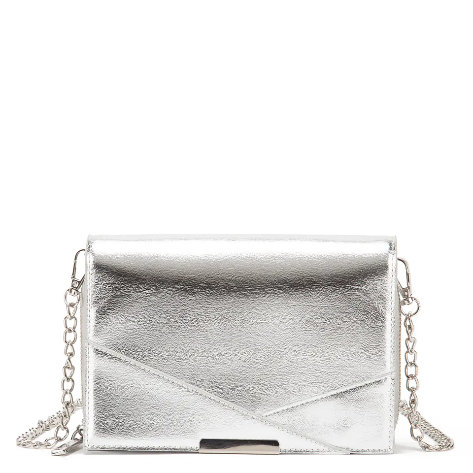 Cartera Mujer Clutch Plateada Aligator Fiesta Gacel Car3365 Plateado  5