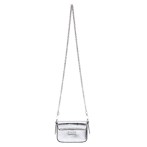CARTERA MUJER RETRO C/TAPA PEQUEÑA GACEL ACCESORIO CAR2851 PLATA 