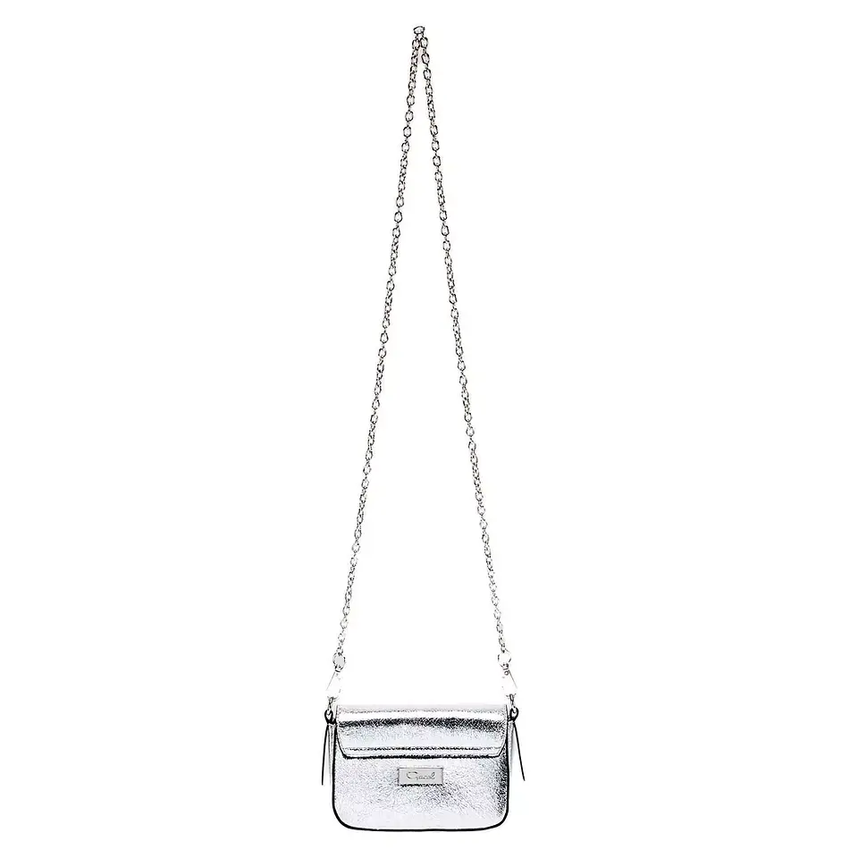 Cartera Mujer Retro C/Tapa Pequeña Gacel Accesorio Car2851 Plata  1