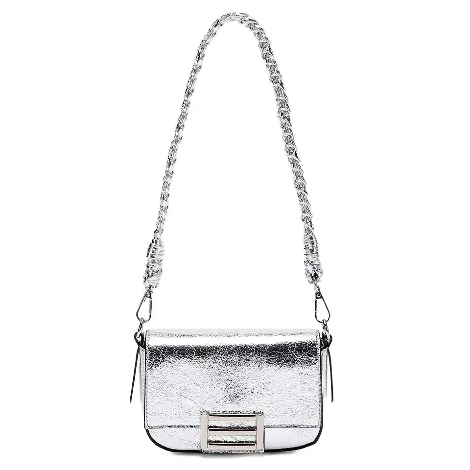 Cartera Mujer Retro C/Tapa Pequeña Gacel Accesorio Car2851 Plata  3