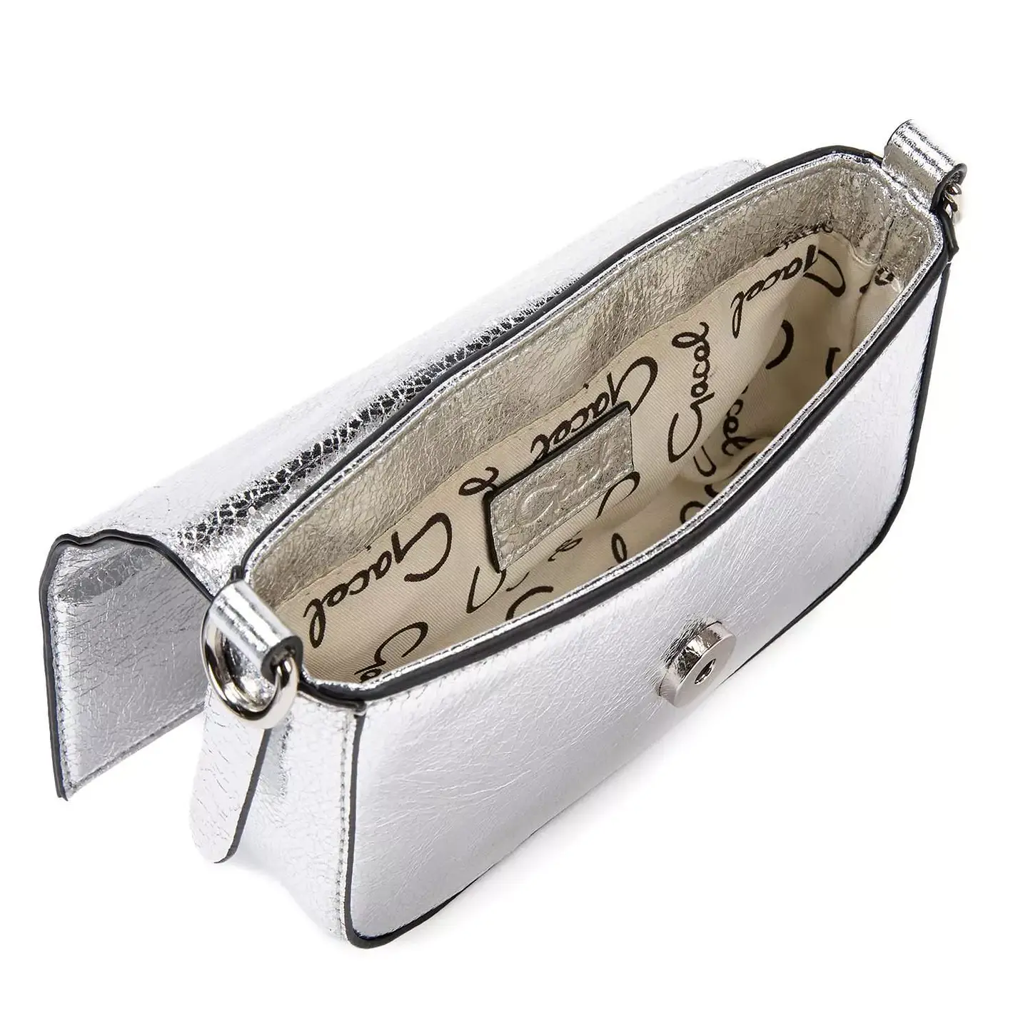 Cartera Mujer Retro C/Tapa Pequeña Gacel Accesorio Car2851 Plata  4