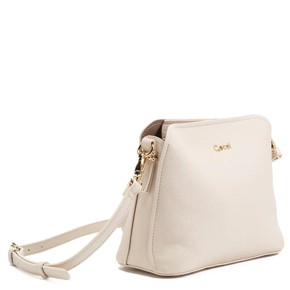 Cartera Mujer Bandolera Grande Vestir Gacel Car3396 Off White  1