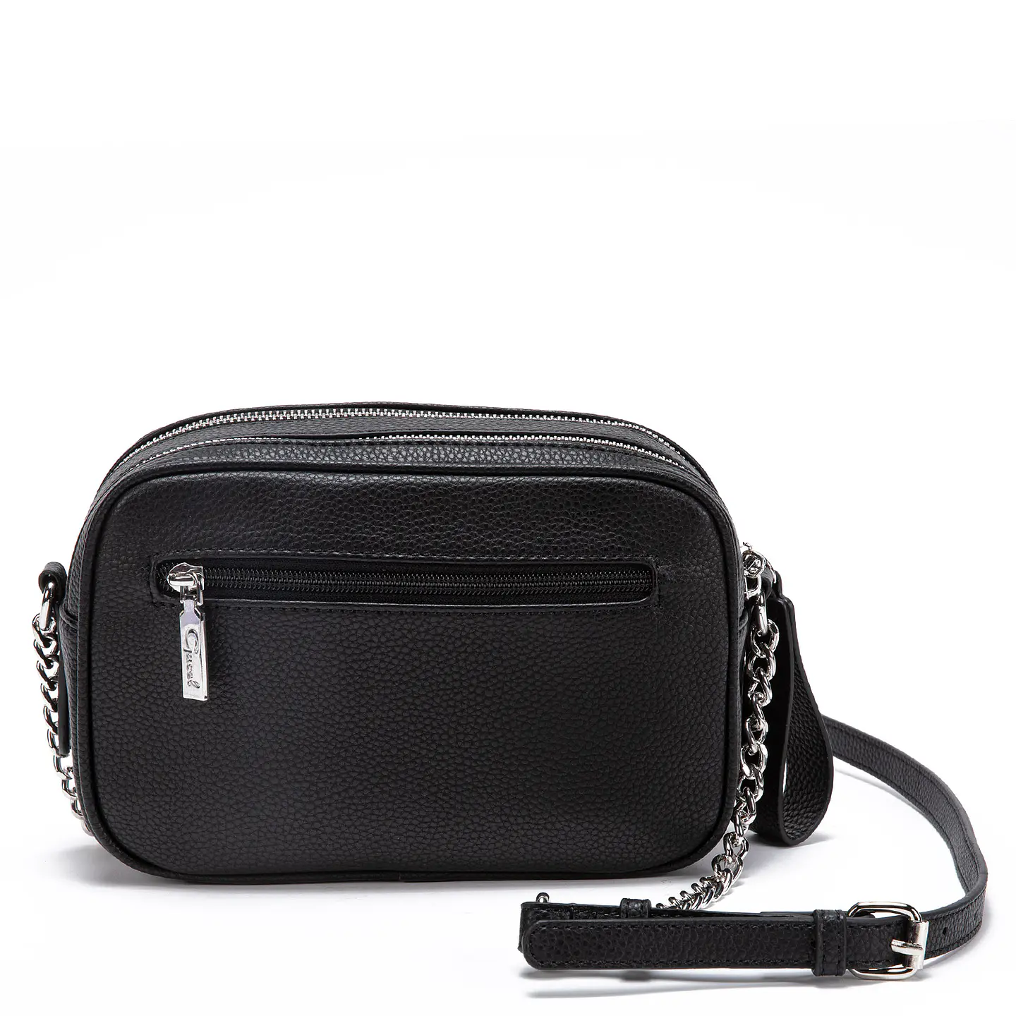 Cartera Mujer Bandolera Grande Graneado Casual Gacel Car2890 Negro  2
