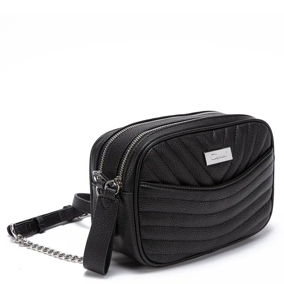 Cartera Mujer Bandolera Grande Graneado Casual Gacel Car2890 Negro  3