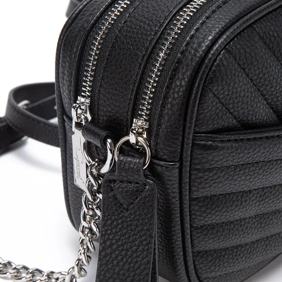 Cartera Mujer Bandolera Grande Graneado Casual Gacel Car2890 Negro  5