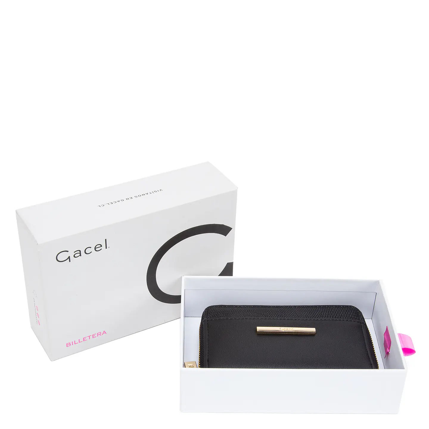 Billetera Mujer Mediana Casual Gacel Bil0432 Negro  2