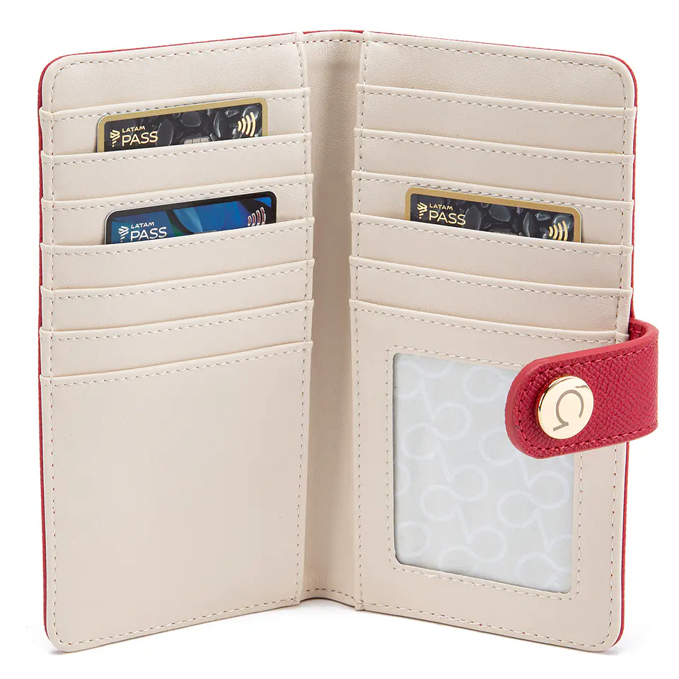 BILLETERA MUJER GRANDE ESTAMPADO CASUAL GACEL BIL0425 ROJO  3