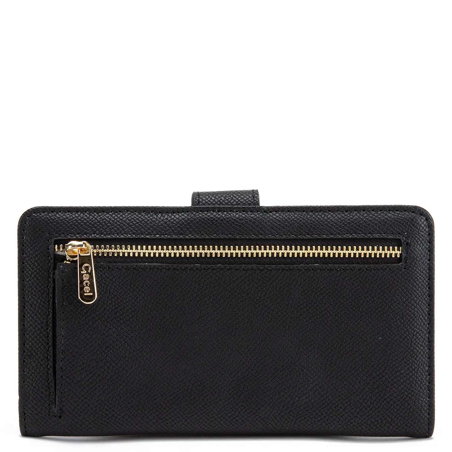 Billetera Mujer Grande Estampado Casual Gacel Bil0424 Negro  4