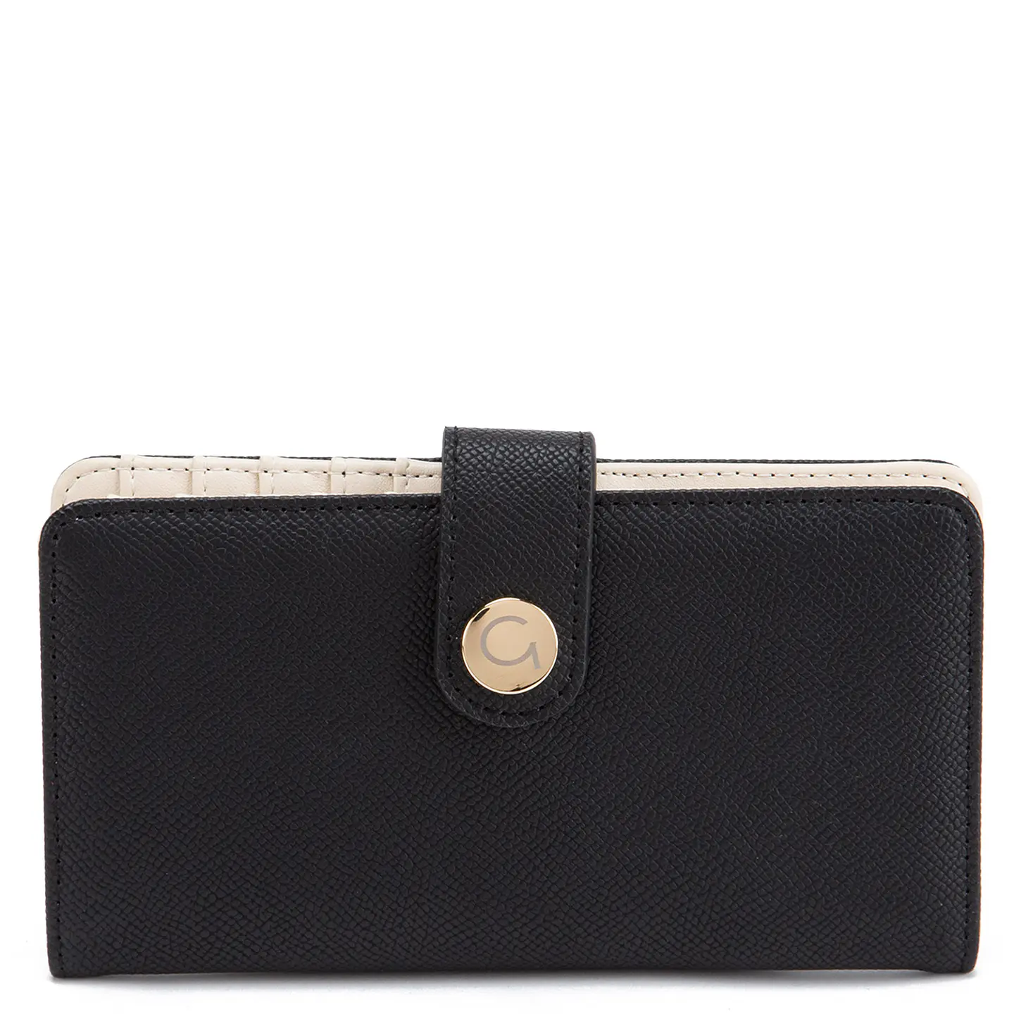 Billetera Mujer Grande Estampado Casual Gacel Bil0424 Negro  1