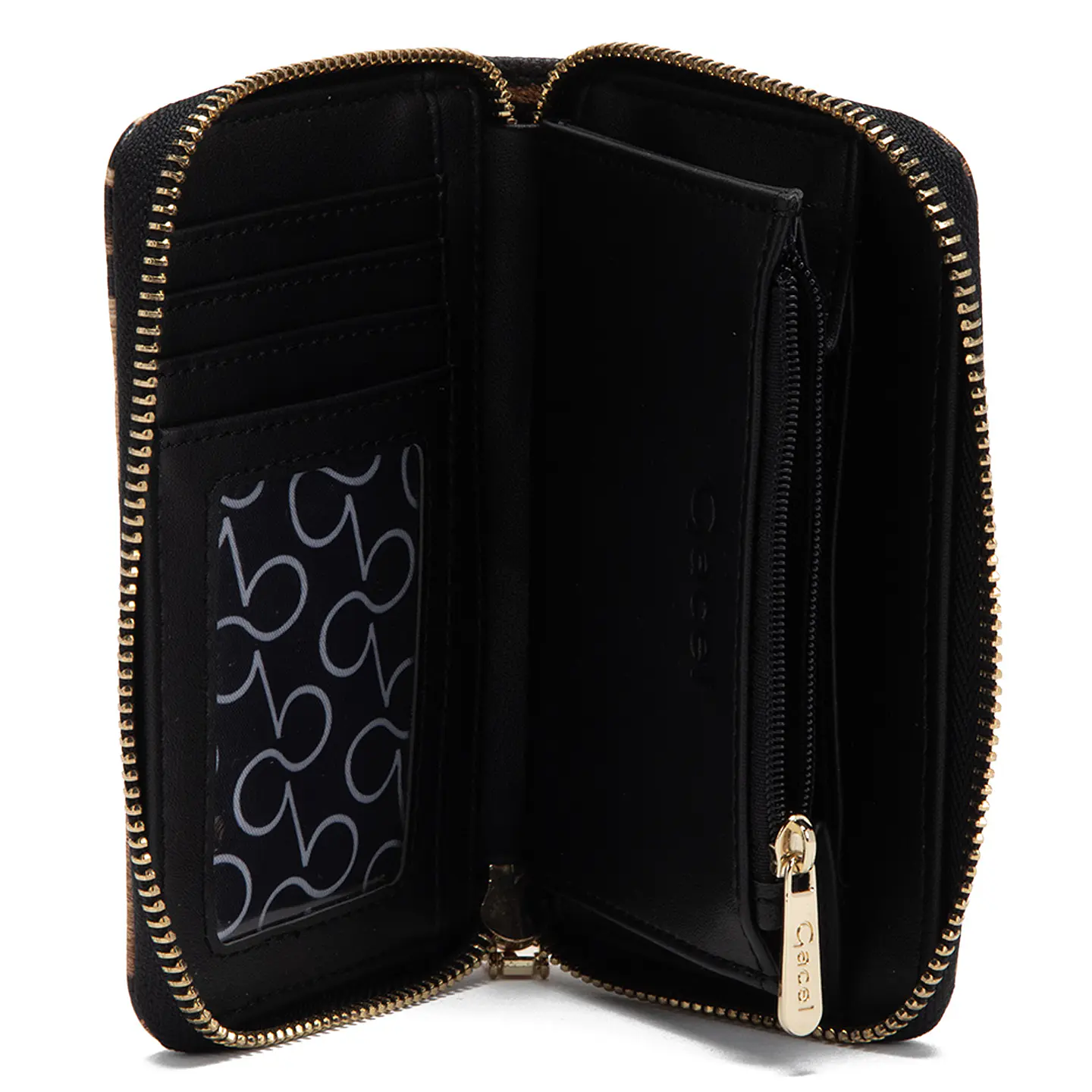 Billetera Mujer Mediana Leopardo Casual Gacel Bil0433 Leopardo  3
