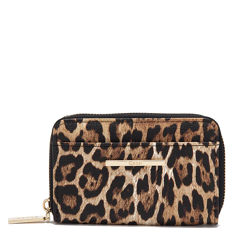 Billetera Mujer Mediana Leopardo Casual Gacel Bil0433 Leopardo 