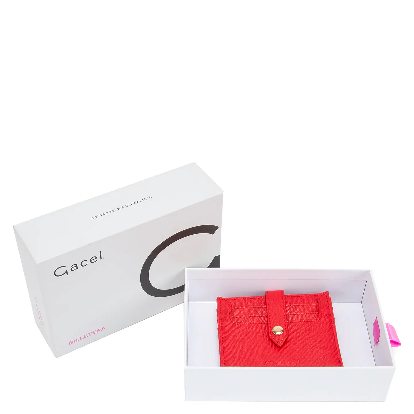Billetera Mujer Pequeña Estampado Casual Gacel Bil0423 Rojo  2