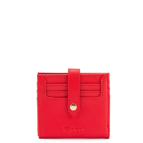 Billetera Mujer Pequeña Estampado Casual Gacel Bil0423 Rojo 