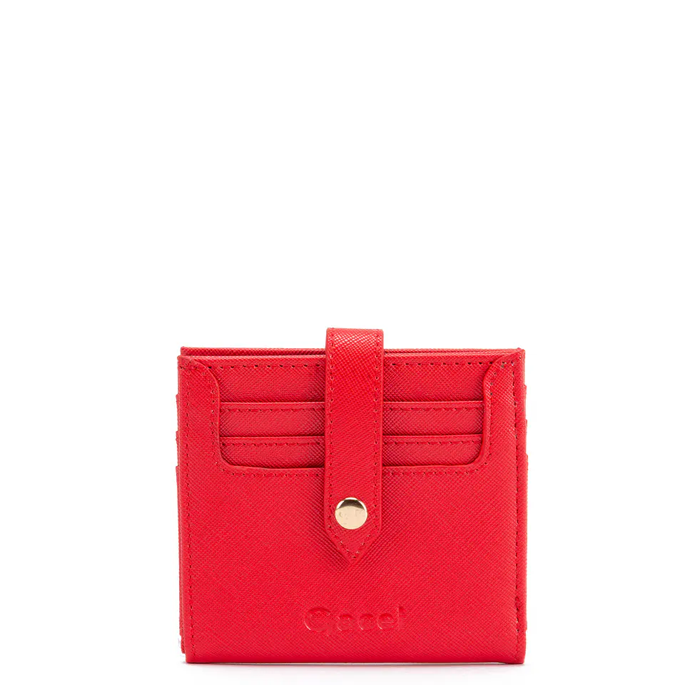 Billetera Mujer Pequeña Estampado Casual Gacel Bil0423 Rojo  1