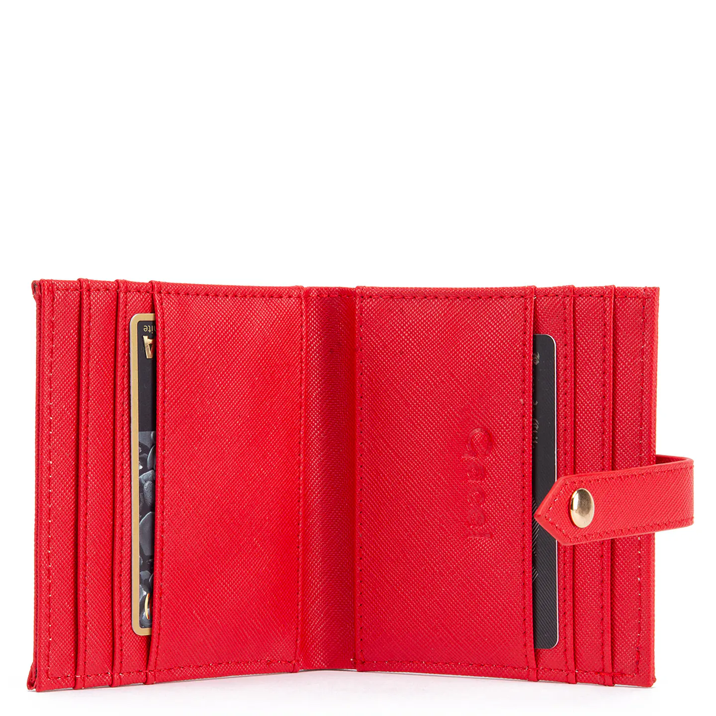Billetera Mujer Pequeña Estampado Casual Gacel Bil0423 Rojo  4