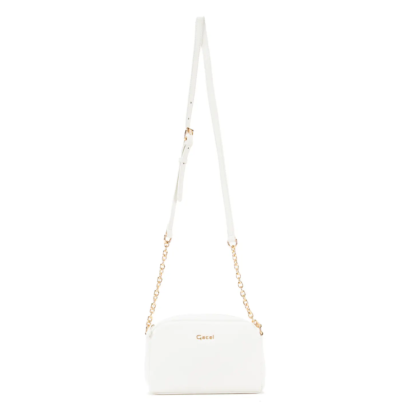 Cartera Mujer Bandolera Pequeña Graneado Casual Gacel Car3296 Blanco  2