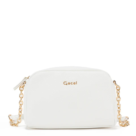 CARTERA MUJER BANDOLERA PEQUEÑA GRANEADO CASUAL GACEL CAR3296 BLANCO 
