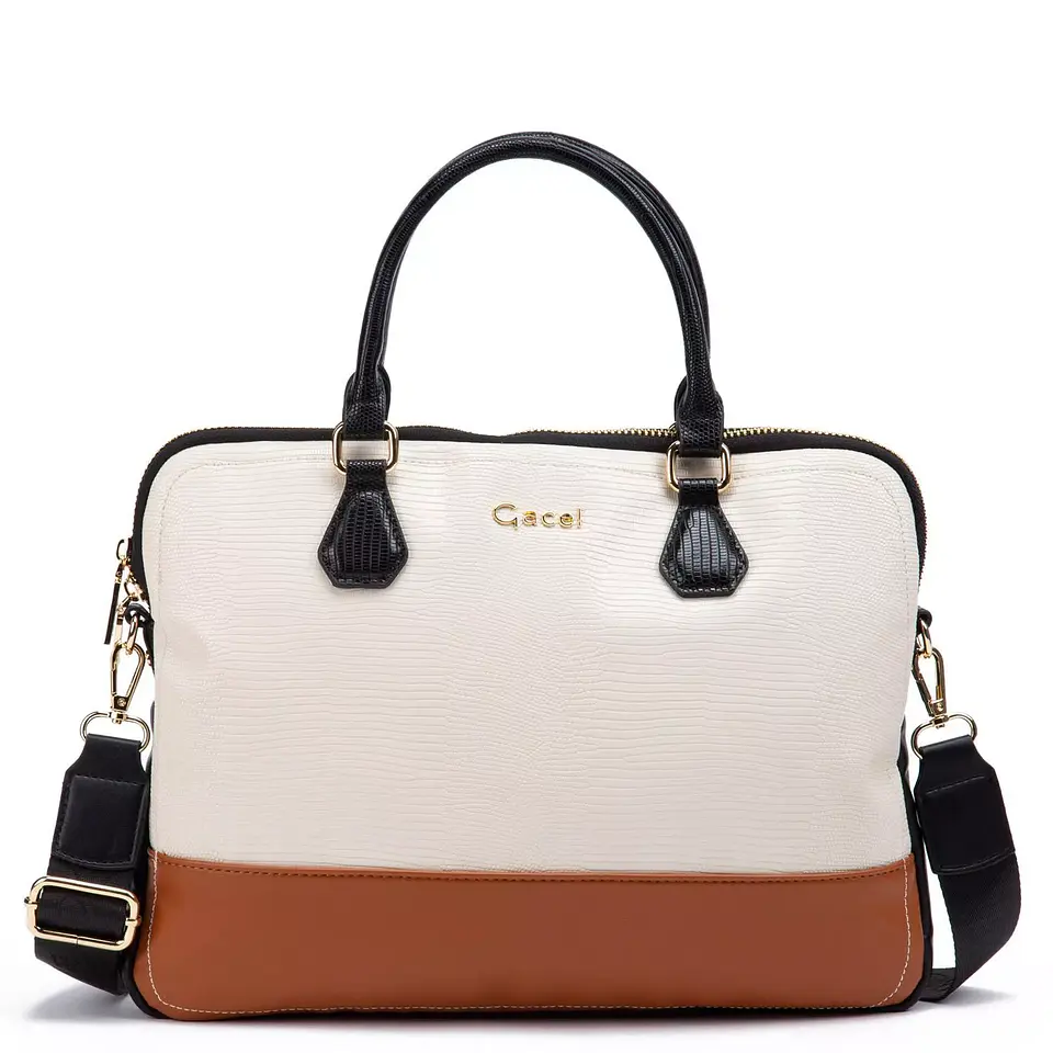 Maletin Mujer Notebook Sint Phyton Gacel Mal038 Off White  1