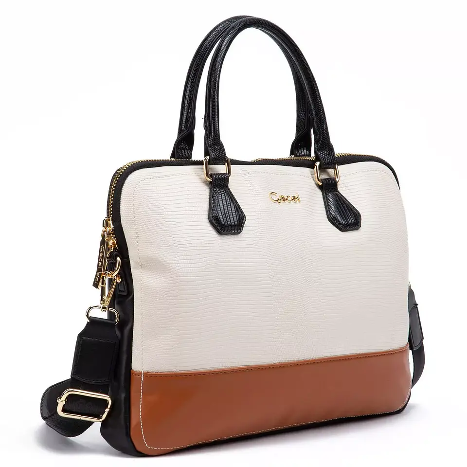 Maletin Mujer Notebook Sint Phyton Gacel Mal038 Off White  2