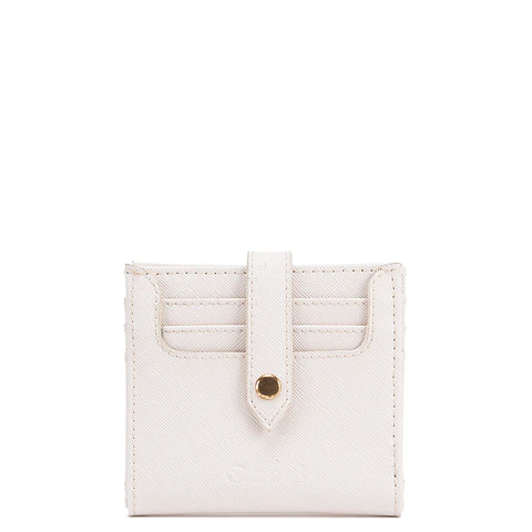 Billetera Mujer Pequeña Estampado Casual Gacel Bil0422 Off White 