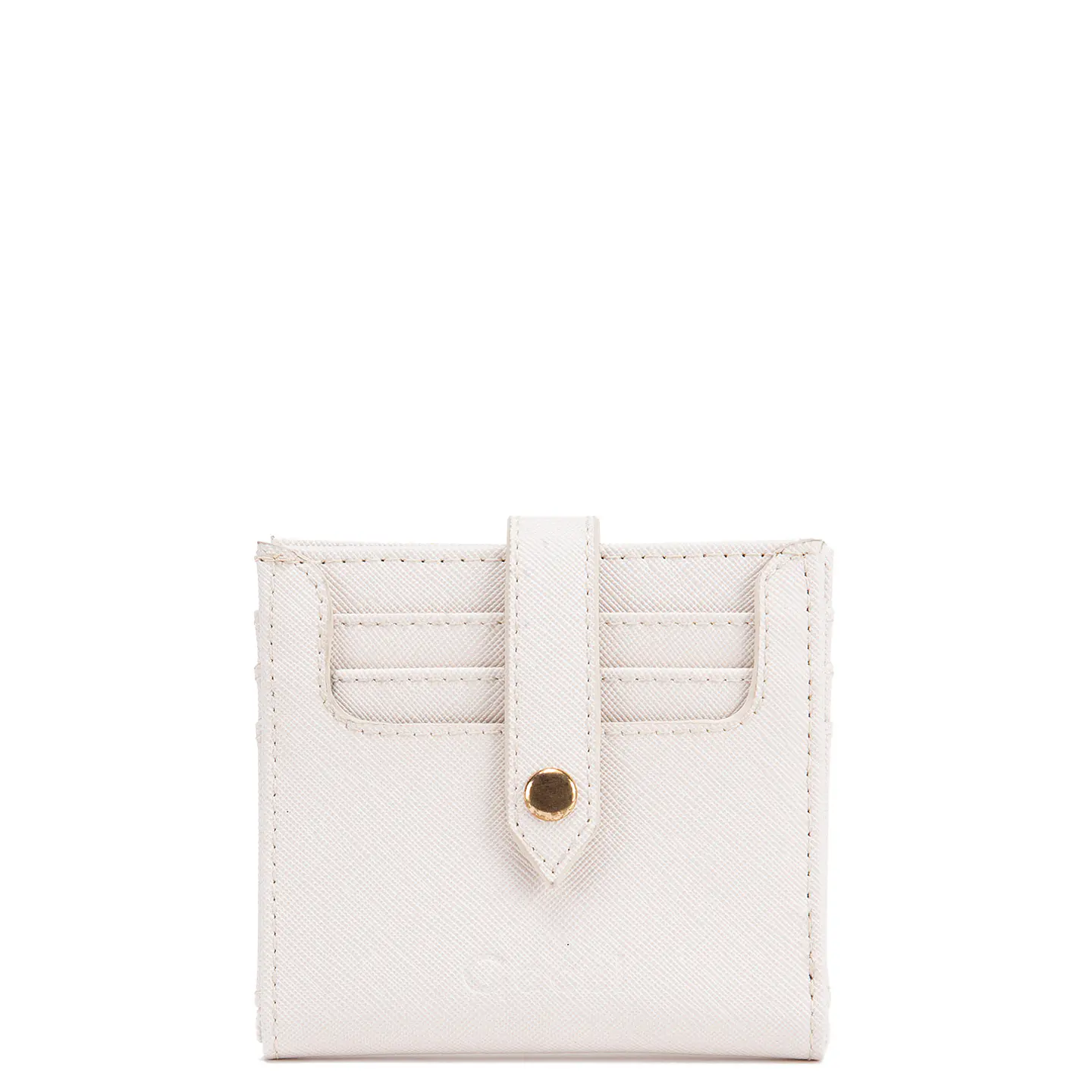 Billetera Mujer Pequeña Estampado Casual Gacel Bil0422 Off White  1